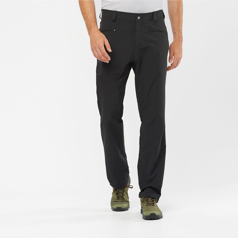 Pantalones Salomon Hombre Negras - Salomon Argentina WAYFARER ALL SEASON STRAIGHT M,718609-GXV